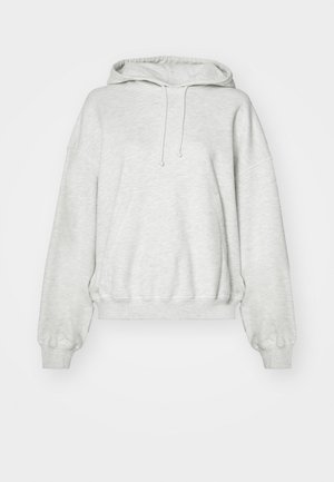 Weekday IRINA HEAVY HOODIE - Felpa - grey melange