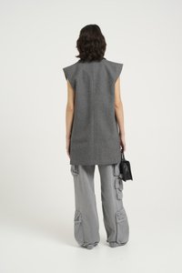 Gestuz VELLY - Liemenė - dark grey melange