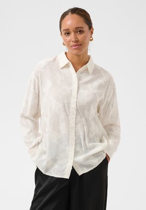Kaffe, KACASSIA SHIRT - Skjortebluser - chalk