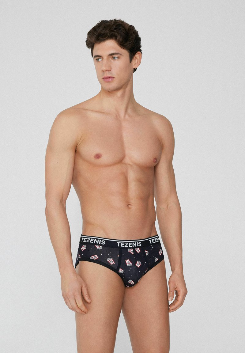Slip Uomo Slip Nero Tezenis Costume Slip Uomo Microfibra Basic A Tinta Unita Mare Tezenis main image 0
