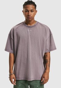 Karl Kani - SMALL SIGNATURE HEAVY WASHED BOXY TEE - T-shirts basic - grey Miniaturebillede 1