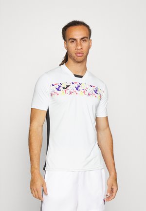 CHALLENGE SHORT SLEEVE - Sports T-shirt - white/multicolor
