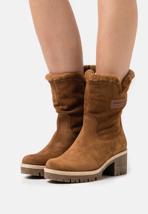 Panama Jack Platform ankle boots - dark brown