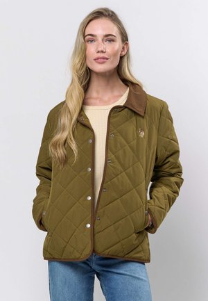 MALOU QUILTED - Mellény - dark olive