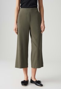 OPUS HIGH RISE CROPPED WIDE FIT - Broek - olive leaf