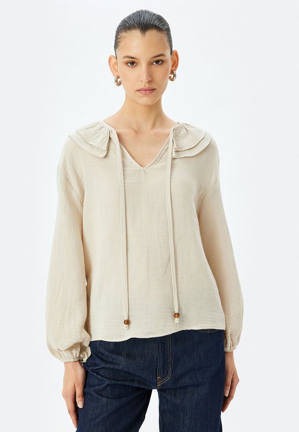 Bluse - beige