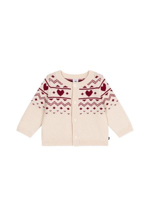Petit Bateau BÉBÉ  - Strickjacke - avalanche/amarante
