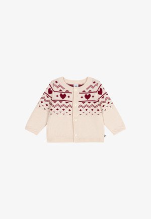 Petit Bateau BÉBÉ  - Gilet - avalanche/amarante