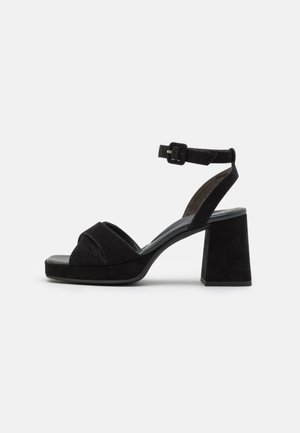 Højhælede sandaletter / Højhælede sandaler - schwarz