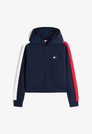 Tommy Jeans, BADGE TRACK HOOD - Φούτερ με φερμουάρ - dark night navy
