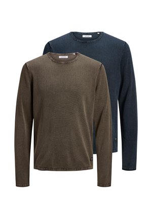 2 PACK - Trui - braun/dunkelblau