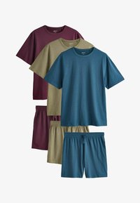 Unausgewählt, blue khaki green burgundy red