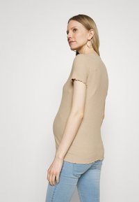 ONLY MATERNITY OLMEMMA  - T-shirt básica - humus/melange