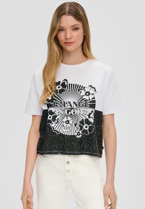 LOOSE-FIT - Printtipaita - schwarz