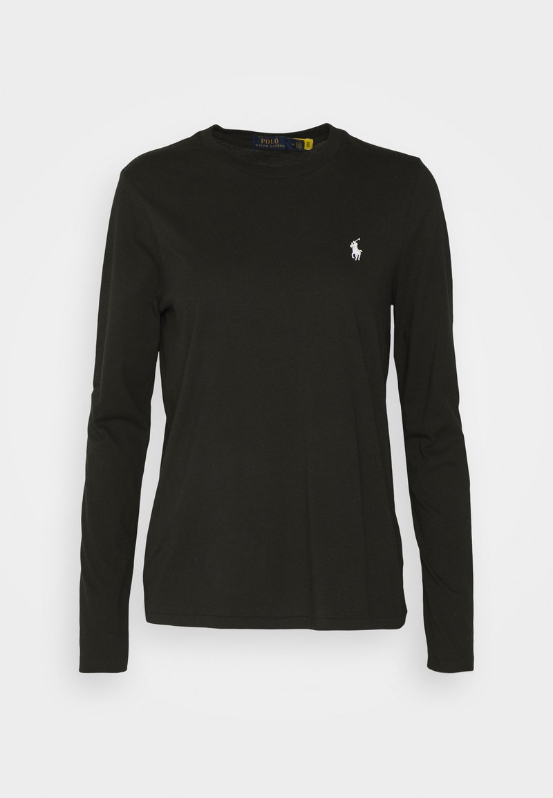 Ralph Lauren POLO by Ralph Lauren long sleeve polo shirt, men's size L cotton black type Vintage Second Hand