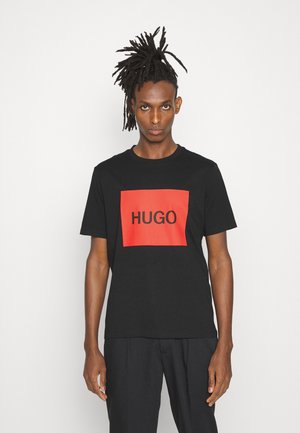 DULIVE - T-shirt con stampa - black