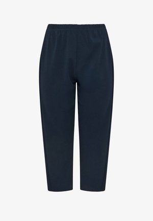 Yours Clothing, PLUS SIZE WIDE LEG TROUSERS. - Broek - navy