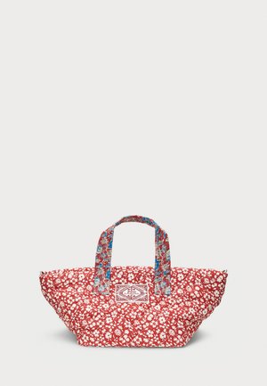 Polo Ralph Lauren QUILTED FLORAL COTTON SMALL TOTE - Geantă crossbody - red/multi-colored