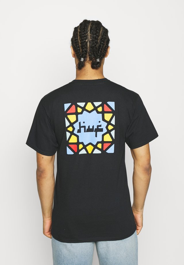 MOROCCAN TILE TEE - Print T-shirt - black