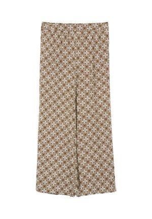 s.Oliver, HOSE - Stoffhose - creme braun