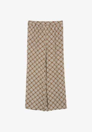 s.Oliver, HOSE - Stoffhose - creme braun