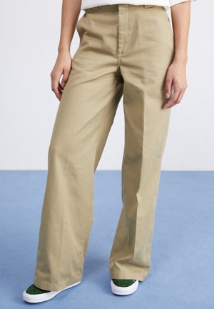 WIDE LEG PANT - Nadrágok - khaki