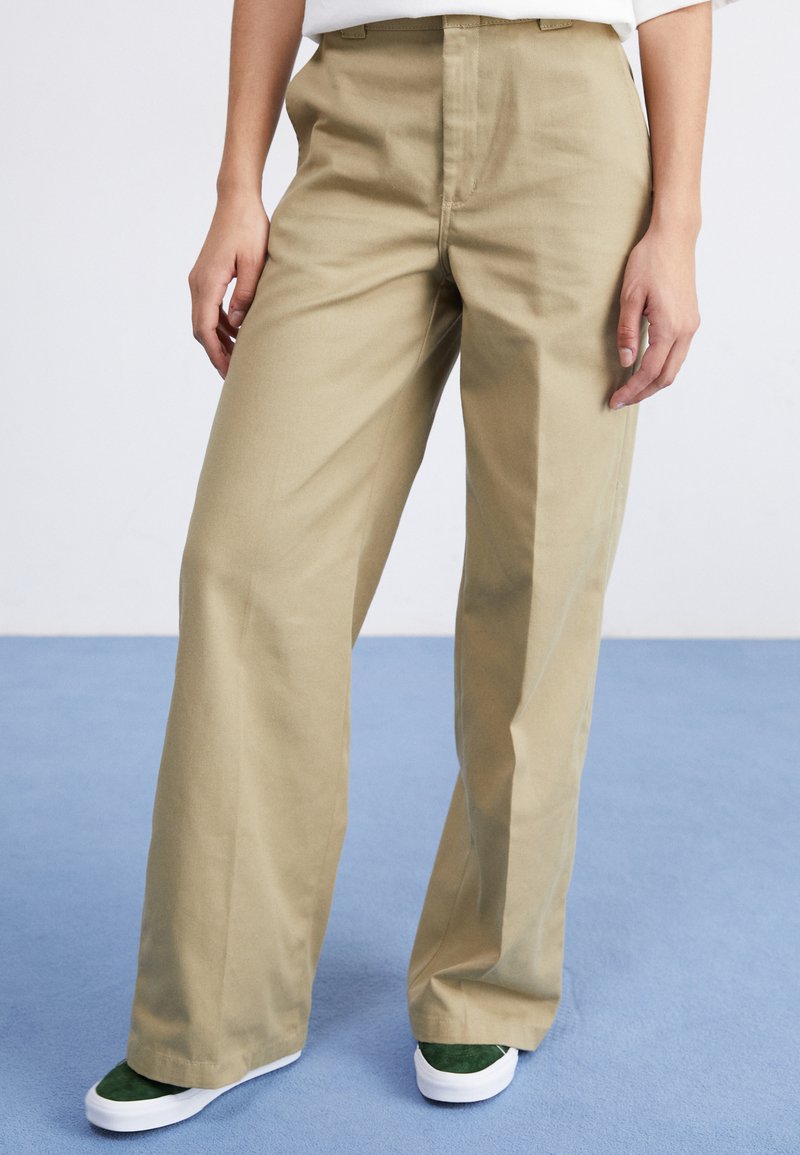 Dickies - WIDE LEG PANT - Kalhoty - khaki, Zvětšit