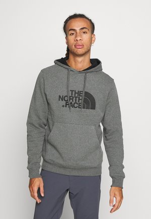 DREW PEAK PULLOVER HOODIE - Jersey con capucha - medium grey heather/black