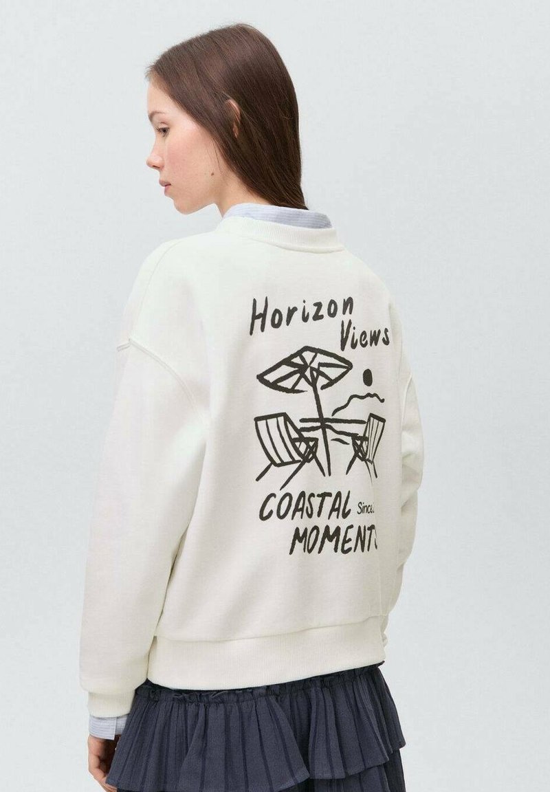 Mango Kids - Športni pulover - off white, Povečajte