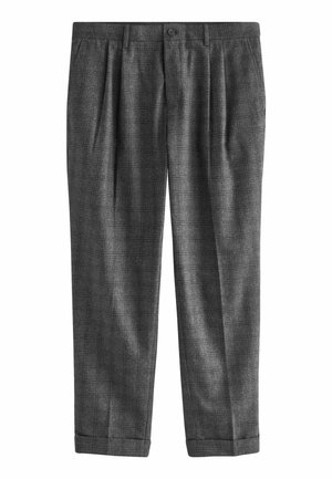 REGULAR FIT ITALIAN FABRIC - Tygbyxor - navy blue check