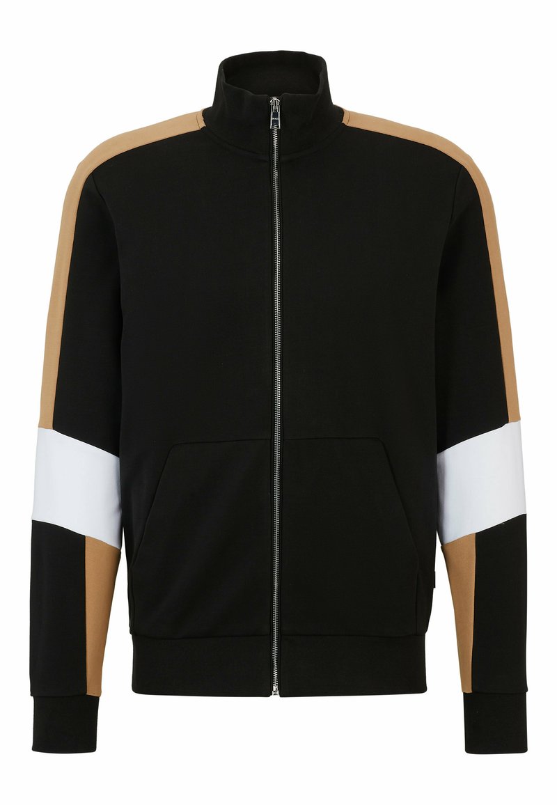 Boss Sweater met rits zwart