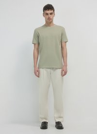 Calliope GIROCOLLO TINTA UNITA - T-shirt basic - salvia