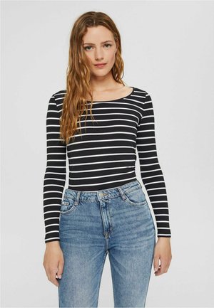 Top s dlouhým rukávem - black