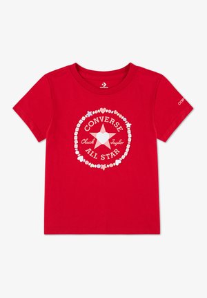 Converse VALENTINE DAY HEART TEE - Majica kratkih rukava s printom - red