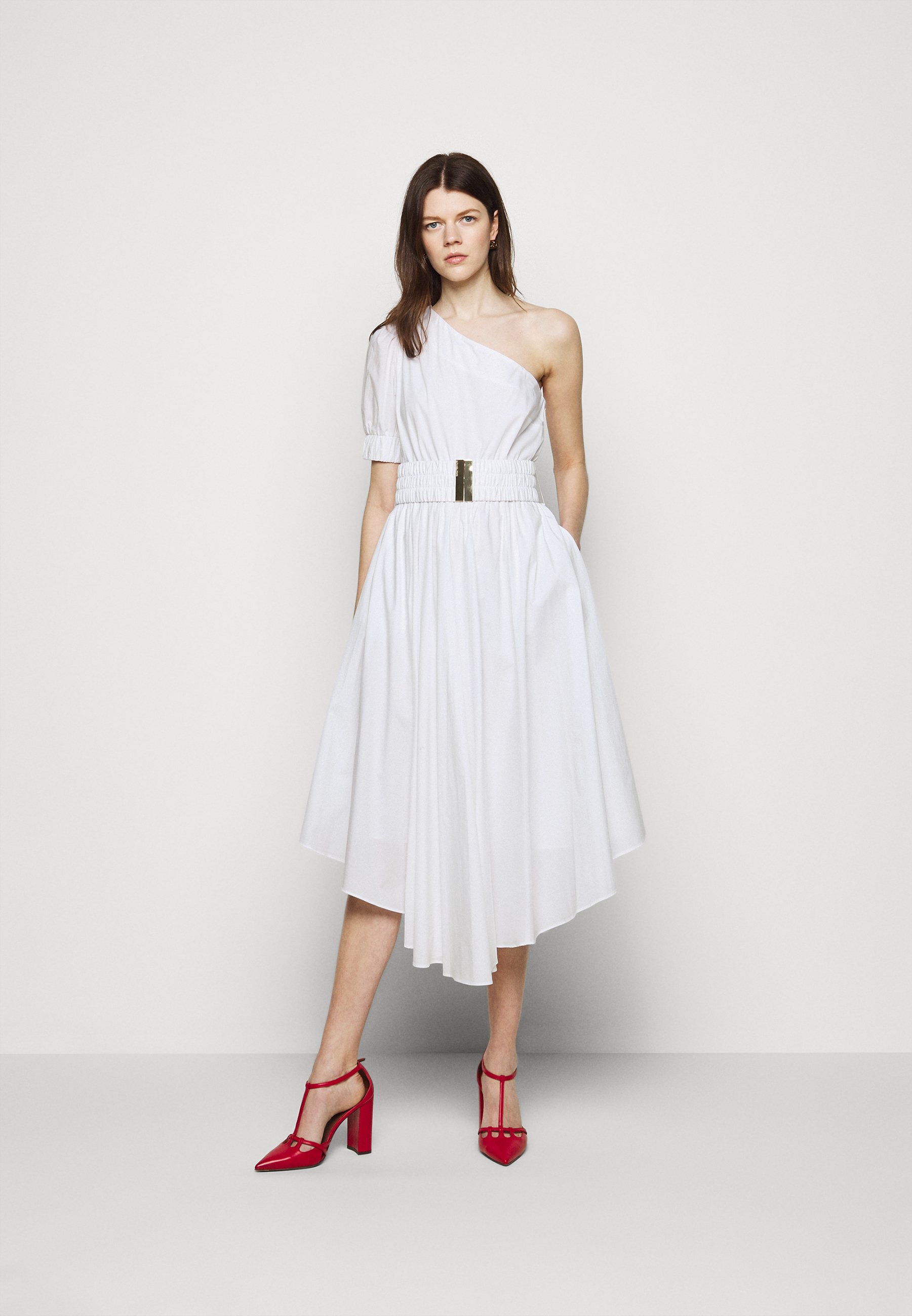 one shoulder midi dress uk