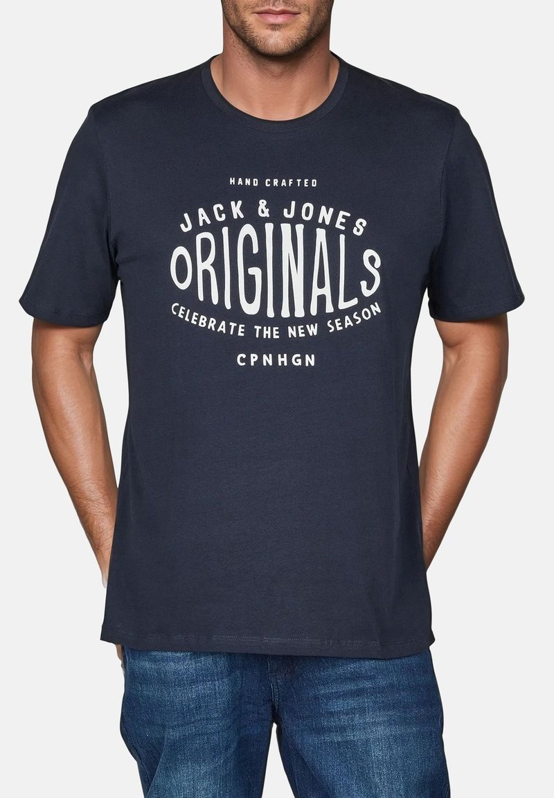Lot De 4 T-shirts Jack & Jones - 100% Coton, Col Rond | Coupes Droites, Imprimés Été | Multi-Tailles S-3XL