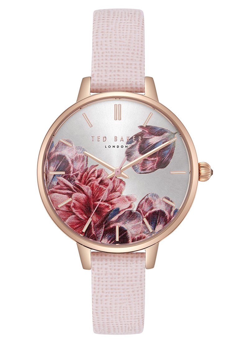 Ted Baker Women’s Kate Watch TE50005005 Black Strap Floral Dial Rose Watch Ted Baker Kate TE50005005 Floral Dial Rose Gold Case Black  main image 2