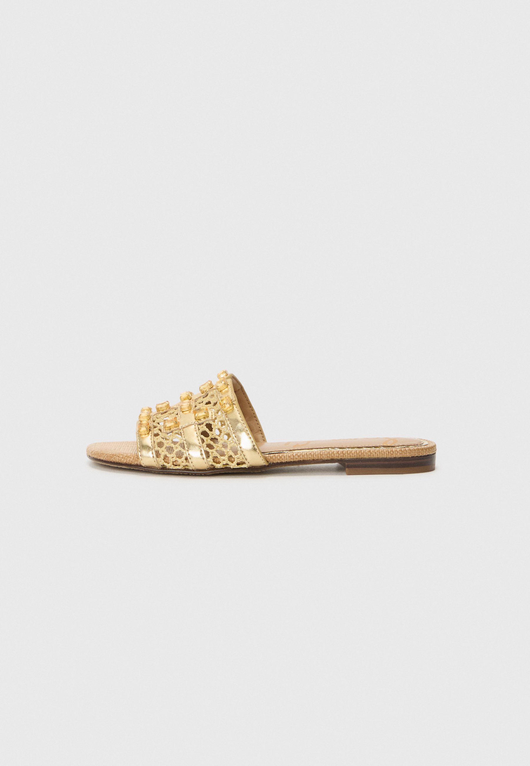 chanclas slide sandalias planas zalando Sam Edelman BLAIRE Sandalias planas amber gold-coloured/dorado 