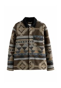 REGULAR FIT - BORG LINED NAVAJO STYLE - Lagana jakna - brown