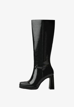 Bershka, HIGH-HEEL PLATFORM - BOOTS - Bottes - black