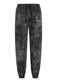 Karl Lagerfeld Jeans CRACKED PRINT SWEAT - Pantaloni de trening - black all over crack print