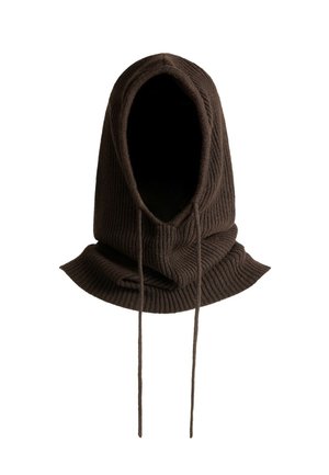 OYSHO, RIB KNIT BALACLAVA - Cagoule - brown