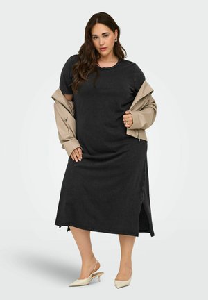 ONLY Carmakoma KLEID CARMIKA KURZES KLEID - Sweaterkjole - black