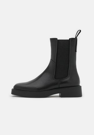Kotníkové boty na platformě - black