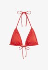 RUFFLED TRIANGLE BIKINI TOP - Haut de bikini - red