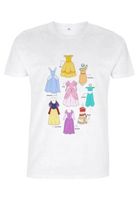DISNEY PRINCESS TEXTBOOK DRESSES UNISEX - Triko s potiskem - white
