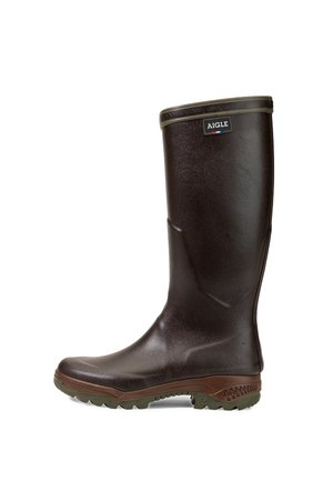 PARCOURS UNISEX - Regenlaarzen - black/brown