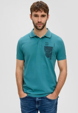s.Oliver MIT GRAFIK - Poloshirt - minze
