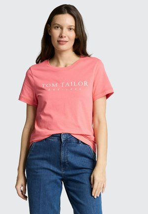 LOGO - T-Shirt print - soft coral/pink
