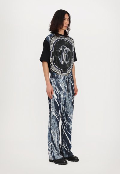 Roberto Cavalli MARBLE TECH TRACK PANT - Pantaloni - blue